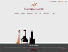 Tablet Screenshot of haciendadelcarche.com